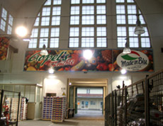 Werbeschild in der Gro&szlig;markthalle M&uuml;nchen